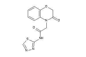 2-(3-keto-1,4-benzoxazin-4-yl)-N-(1,3,4-thiadiazol-2-yl)acetamide