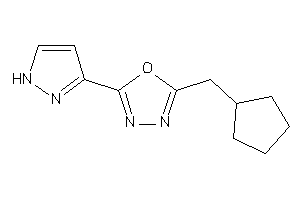 2-(cyclopentylmethyl)-5-(1H-pyrazol-3-yl)-1,3,4-oxadiazole