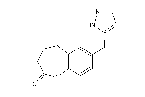 7-(1H-pyrazol-5-ylmethyl)-1,3,4,5-tetrahydro-1-benzazepin-2-one