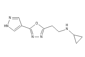 Cyclopropyl-[2-[5-(1H-pyrazol-4-yl)-1,3,4-oxadiazol-2-yl]ethyl]amine