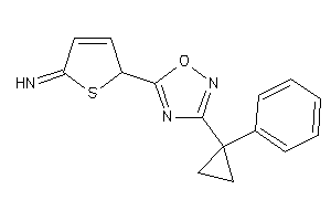 [2-[3-(1-phenylcyclopropyl)-1,2,4-oxadiazol-5-yl]-2H-thiophen-5-ylidene]amine