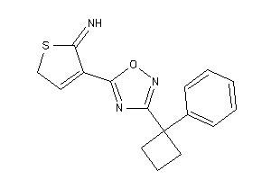 [4-[3-(1-phenylcyclobutyl)-1,2,4-oxadiazol-5-yl]-2H-thiophen-5-ylidene]amine