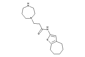 3-(1,4-diazepan-1-yl)-N-(5,6,7,8-tetrahydro-4H-cyclohepta[b]thiophen-2-yl)propionamide