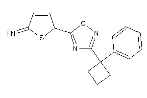 [2-[3-(1-phenylcyclobutyl)-1,2,4-oxadiazol-5-yl]-2H-thiophen-5-ylidene]amine