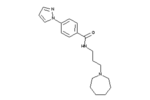 N-[3-(azepan-1-yl)propyl]-4-pyrazol-1-yl-benzamide