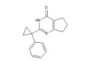 Image of 2-(1-phenylcyclopropyl)-3,5,6,7-tetrahydrocyclopenta[d]pyrimidin-4-one
