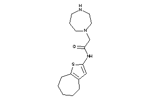 2-(1,4-diazepan-1-yl)-N-(5,6,7,8-tetrahydro-4H-cyclohepta[b]thiophen-2-yl)acetamide