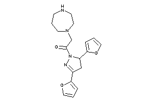 1-[3,5-bis(2-furyl)-2-pyrazolin-1-yl]-2-(1,4-diazepan-1-yl)ethanone