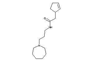 N-[3-(azepan-1-yl)propyl]-2-cyclopent-2-en-1-yl-acetamide