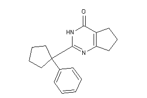 Image of 2-(1-phenylcyclopentyl)-3,5,6,7-tetrahydrocyclopenta[d]pyrimidin-4-one