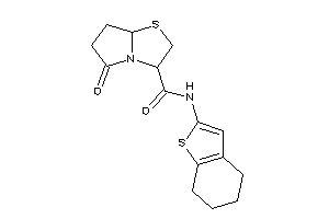 5-keto-N-(4,5,6,7-tetrahydrobenzothiophen-2-yl)-3,6,7,7a-tetrahydro-2H-pyrrolo[2,1-b]thiazole-3-carboxamide