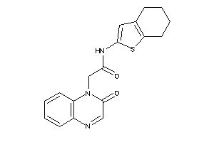2-(2-ketoquinoxalin-1-yl)-N-(4,5,6,7-tetrahydrobenzothiophen-2-yl)acetamide