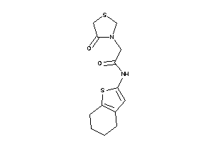 2-(4-ketothiazolidin-3-yl)-N-(4,5,6,7-tetrahydrobenzothiophen-2-yl)acetamide