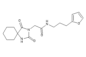 2-(2,4-diketo-1,3-diazaspiro[4.5]decan-3-yl)-N-[3-(2-furyl)propyl]acetamide