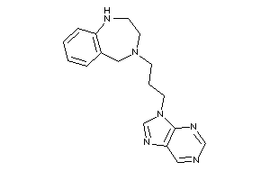 4-(3-purin-9-ylpropyl)-1,2,3,5-tetrahydro-1,4-benzodiazepine