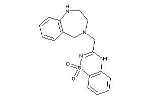 3-(1,2,3,5-tetrahydro-1,4-benzodiazepin-4-ylmethyl)-4H-benzo[e][1,2,4]thiadiazine 1,1-dioxide