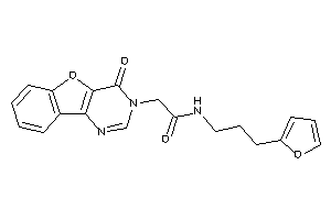 N-[3-(2-furyl)propyl]-2-(4-ketobenzofuro[3,2-d]pyrimidin-3-yl)acetamide