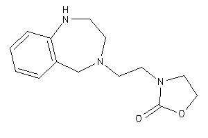 3-[2-(1,2,3,5-tetrahydro-1,4-benzodiazepin-4-yl)ethyl]oxazolidin-2-one