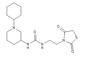 1-(1-cyclohexyl-3-piperidyl)-3-[2-(2,4-diketothiazolidin-3-yl)ethyl]urea