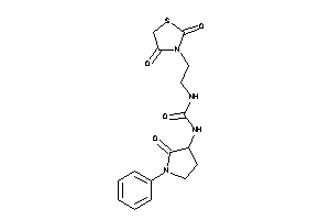 1-[2-(2,4-diketothiazolidin-3-yl)ethyl]-3-(2-keto-1-phenyl-pyrrolidin-3-yl)urea