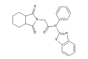 N-(1,3-benzothiazol-2-yl)-2-(1,3-diketo-3a,4,5,6,7,7a-hexahydroisoindol-2-yl)-N-phenyl-acetamide