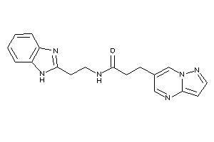 N-[2-(1H-benzimidazol-2-yl)ethyl]-3-pyrazolo[1,5-a]pyrimidin-6-yl-propionamide