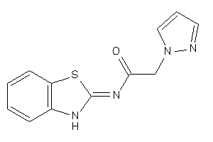 N-(3H-1,3-benzothiazol-2-ylidene)-2-pyrazol-1-yl-acetamide