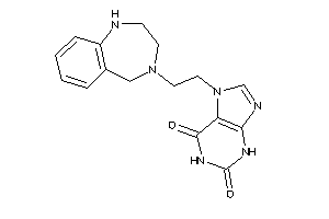 7-[2-(1,2,3,5-tetrahydro-1,4-benzodiazepin-4-yl)ethyl]xanthine