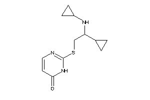 2-[[2-cyclopropyl-2-(cyclopropylamino)ethyl]thio]-1H-pyrimidin-6-one