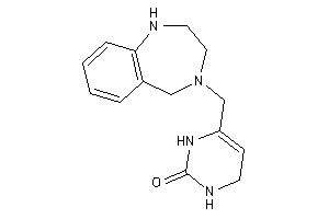 6-(1,2,3,5-tetrahydro-1,4-benzodiazepin-4-ylmethyl)-3,4-dihydro-1H-pyrimidin-2-one