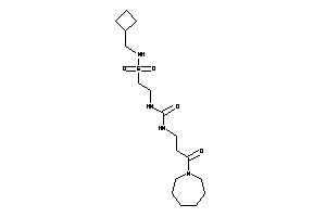 1-[3-(azepan-1-yl)-3-keto-propyl]-3-[2-(cyclobutylmethylsulfamoyl)ethyl]urea