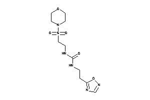 Image of 1-(2-morpholinosulfonylethyl)-3-[2-(1,2,4-oxadiazol-5-yl)ethyl]urea