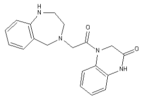 4-[2-(1,2,3,5-tetrahydro-1,4-benzodiazepin-4-yl)acetyl]-1,3-dihydroquinoxalin-2-one