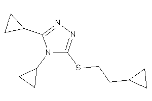 3,4-dicyclopropyl-5-(2-cyclopropylethylthio)-1,2,4-triazole