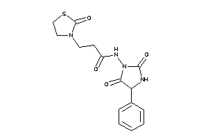 N-(2,5-diketo-4-phenyl-imidazolidin-1-yl)-3-(2-ketothiazolidin-3-yl)propionamide