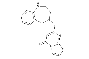 Image of 7-(1,2,3,5-tetrahydro-1,4-benzodiazepin-4-ylmethyl)thiazolo[3,2-a]pyrimidin-5-one