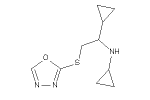 Cyclopropyl-[1-cyclopropyl-2-(1,3,4-oxadiazol-2-ylthio)ethyl]amine