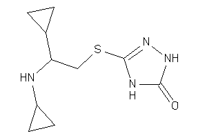 3-[[2-cyclopropyl-2-(cyclopropylamino)ethyl]thio]-1,4-dihydro-1,2,4-triazol-5-one