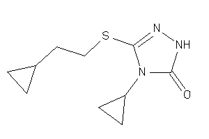 4-cyclopropyl-3-(2-cyclopropylethylthio)-1H-1,2,4-triazol-5-one