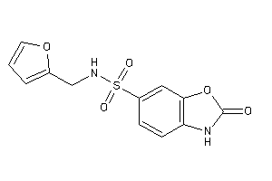 N-(2-furfuryl)-2-keto-3H-1,3-benzoxazole-6-sulfonamide