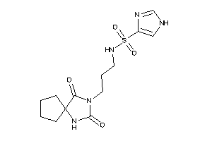 N-[3-(2,4-diketo-1,3-diazaspiro[4.4]nonan-3-yl)propyl]-1H-imidazole-4-sulfonamide