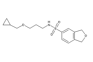 N-[3-(cyclopropylmethoxy)propyl]phthalan-5-sulfonamide