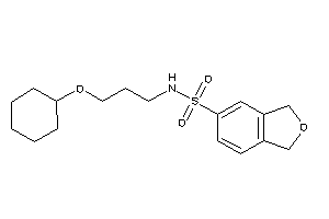 N-[3-(cyclohexoxy)propyl]phthalan-5-sulfonamide