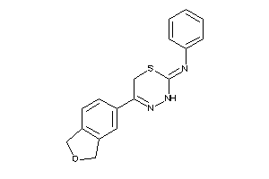 Image of Phenyl-(5-phthalan-5-yl-3,6-dihydro-1,3,4-thiadiazin-2-ylidene)amine