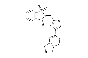 1,1-diketo-2-[(4-phthalan-5-ylthiazol-2-yl)methyl]-1,2-benzothiazol-3-one