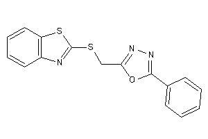 2-[(1,3-benzothiazol-2-ylthio)methyl]-5-phenyl-1,3,4-oxadiazole