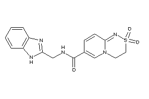 Image of N-(1H-benzimidazol-2-ylmethyl)-2,2-diketo-3,4-dihydropyrido[2,1-c][1,2,4]thiadiazine-7-carboxamide