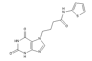 4-(2,6-diketo-3H-purin-7-yl)-N-(2-thienyl)butyramide