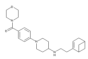 Image of [4-[4-[2-(4-bicyclo[3.1.1]hept-3-enyl)ethylamino]piperidino]phenyl]-morpholino-methanone
