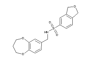 N-(3,4-dihydro-2H-1,5-benzodioxepin-7-ylmethyl)phthalan-5-sulfonamide